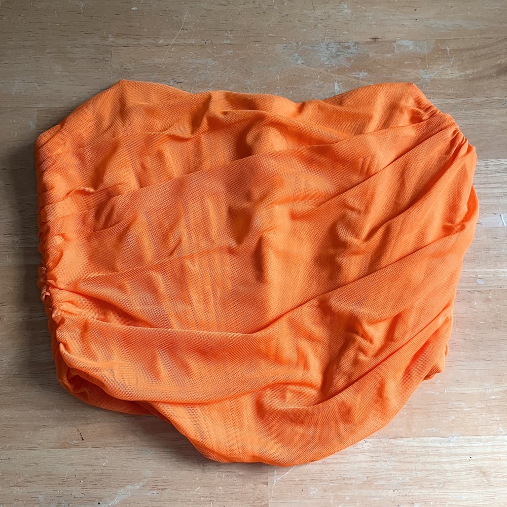 Orange corset top- worn few times